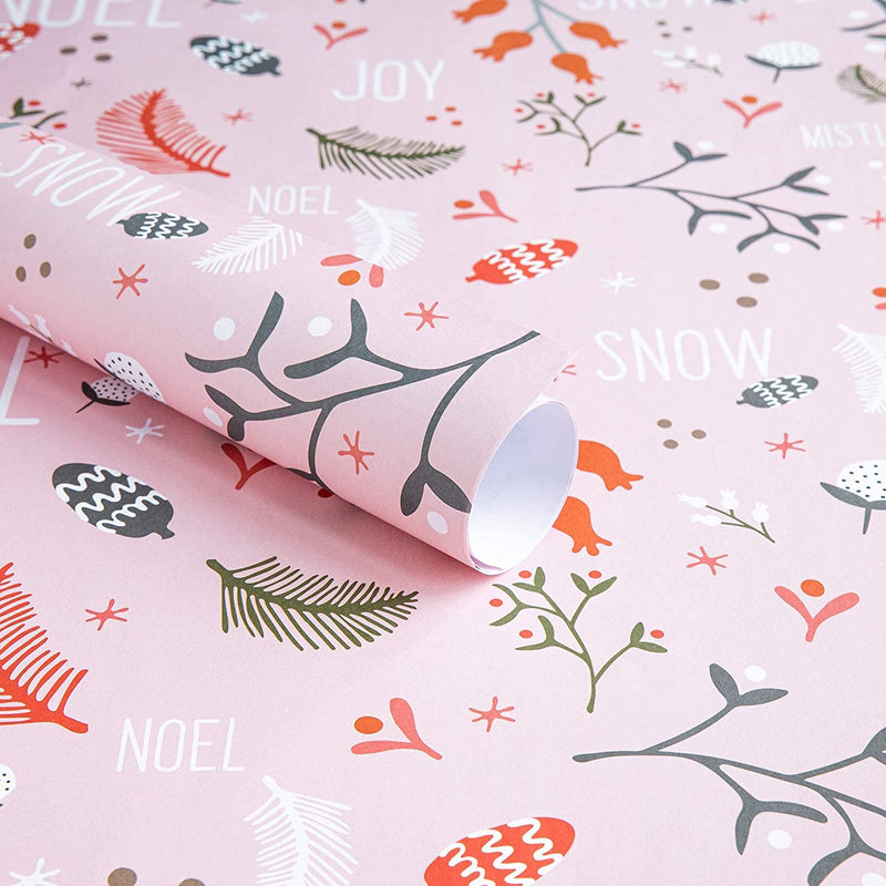 Christmas gift wrapping paper  Fox quality gift wrap sheet + tag